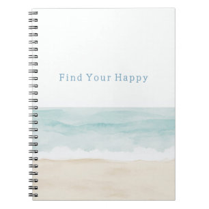 Beach Find Your Happy Ocean Notebook