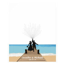 Beach Fingerprint Balloon Guestbook