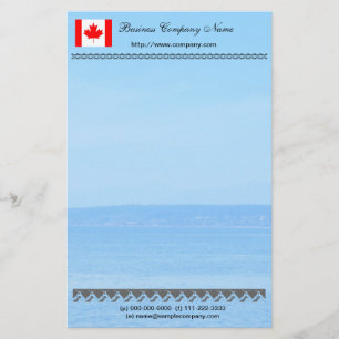 Beach,flag or logo international business stationery