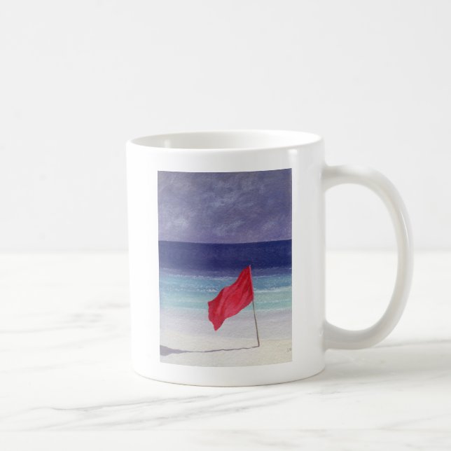 Beach Flag - Storm Warning 1985 Coffee Mug (Right)
