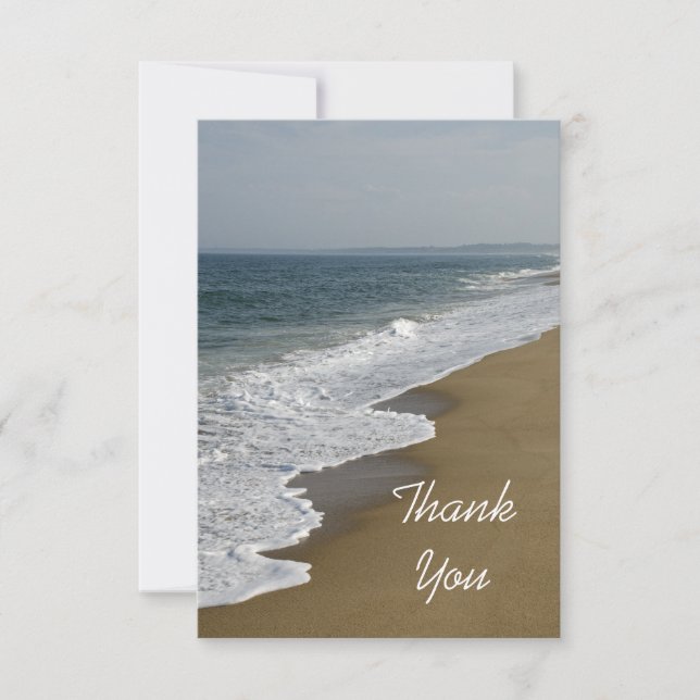 Beach Flat Thank You Note Card (Front)