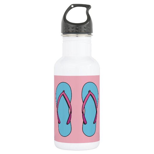Beach Flip Flops 532 Ml Water Bottle (Front)