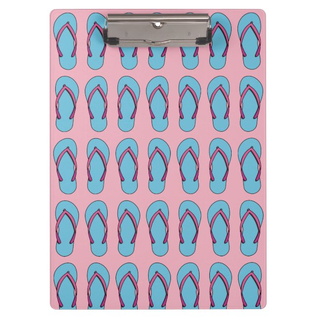 Beach Flip Flops Clipboard (Front)