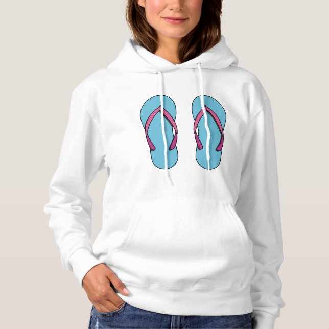 Beach Flip Flops Hoodie (Front)