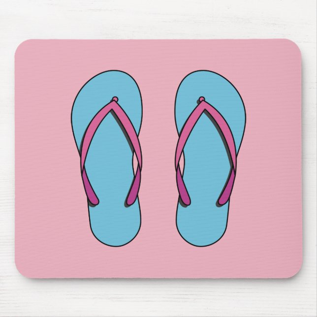 Beach Flip Flops Mouse Pad (Front)