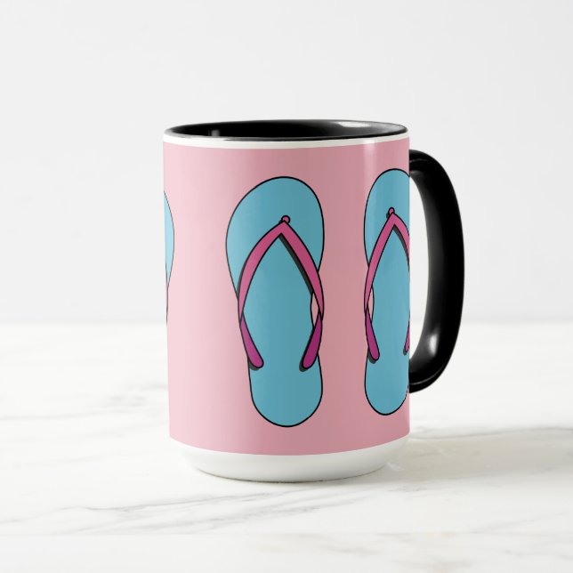 Beach Flip Flops Mug (Front Right)