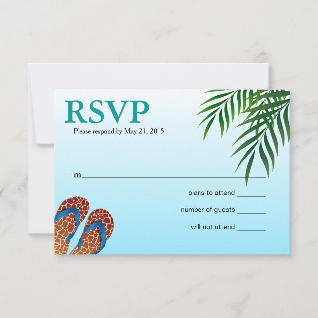Beach Flip Flops RSVP (Front)