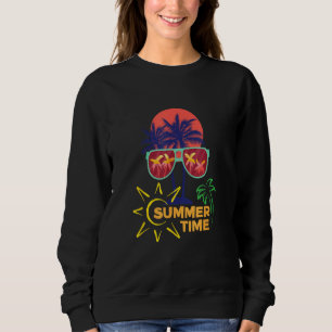 Beach for Women Hawaiian GraphicSunshine Summer Va Sweatshirt