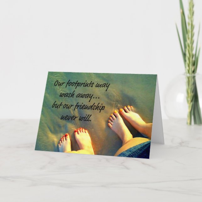 Beach Forever Friends Poem Card (Front)