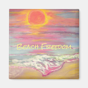 Beach Freedom Magnet