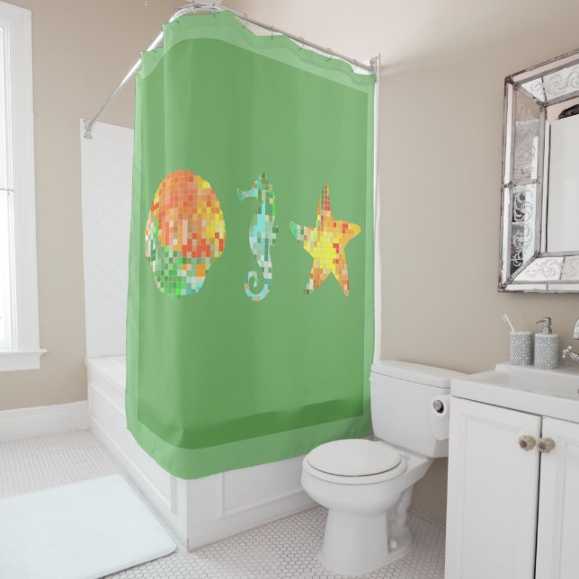 Beach Fresh Shower Curtain (In Situ)