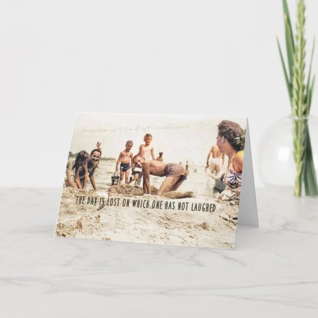 BEACH FROLICS Greeting Card (Front)