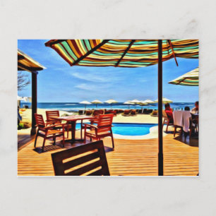 Beach Front Postcard