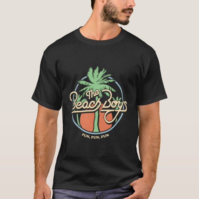 Beach Fun Fun Fun Palm Tree T-Shirt (Front)