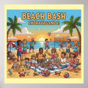 Beach Gathering Poster