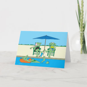 Beach Gators Note Card