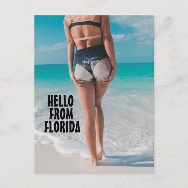 BEACH GIRL BIKINI FLORIDA POSTCARDS (Front)