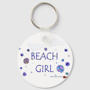 Beach Girl - Footprints - Keychain