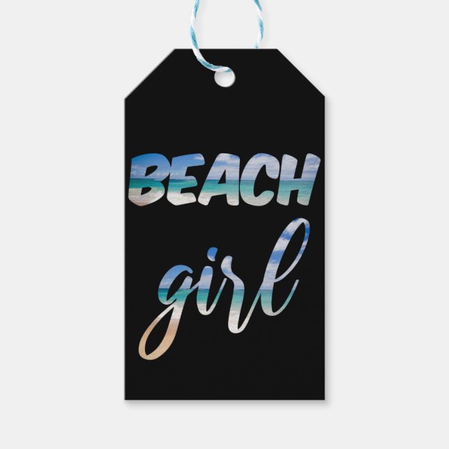 Beach Girl Gift Tags (Front)