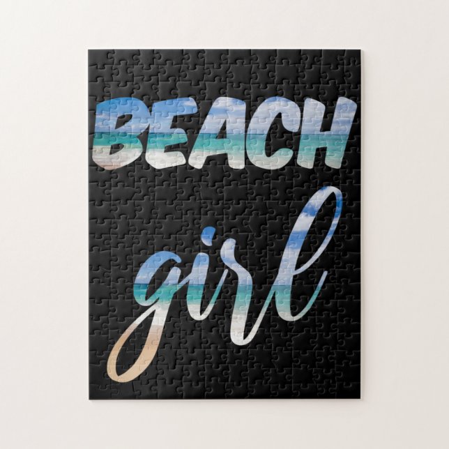 Beach Girl Jigsaw Puzzle (Vertical)