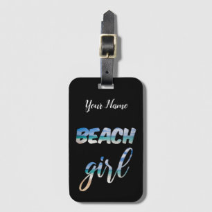 Beach Girl Luggage Tag