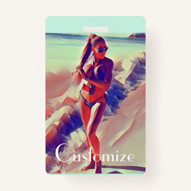 Beach Girl Thunder_Cove ID Badge (Front)