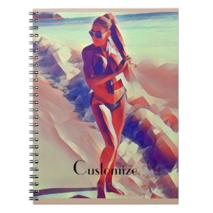 Beach Girl Thunder_Cove Notebook