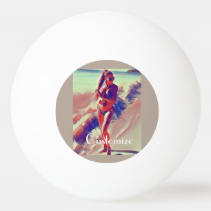 Beach Girl Thunder_Cove Ping Pong Ball