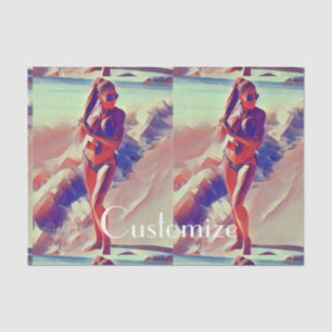 Beach Girl Thunder_Cove Tissue Paper