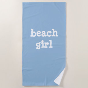 beach girl towel