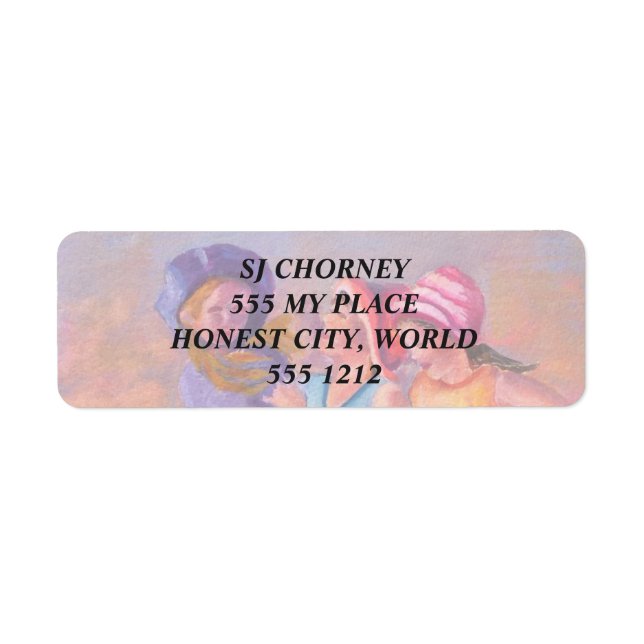 BEACH GIRLFRIENDS RETURN ADDRESS LABELS (Front)