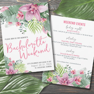 Beach Girls Weekend Bachelorette Party Invitation