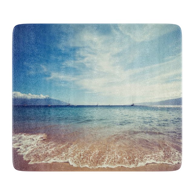 Beach Glass Cutting Board (Front)