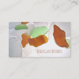 Beach Glass, Lake Michigan Colourful Sea Shards Business Card
