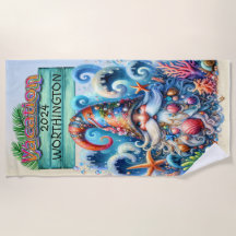 Beach Gnome Beach Towel