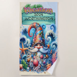 Beach Gnome Beach Towel