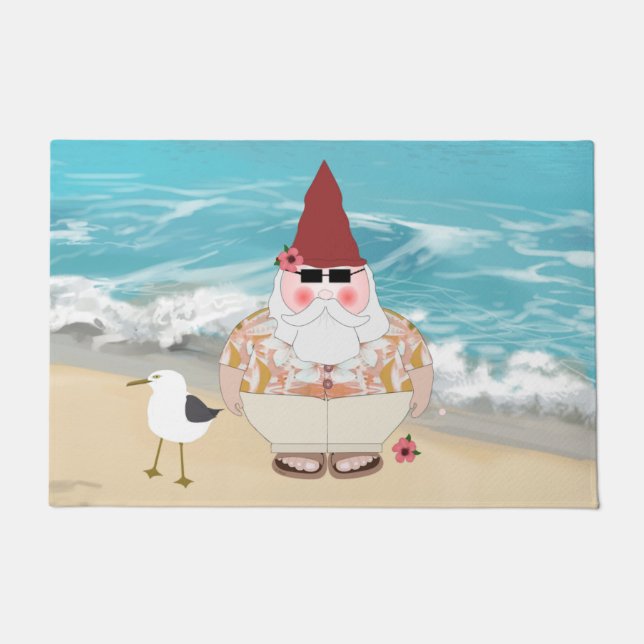 Beach Gnome Doormat (Front)