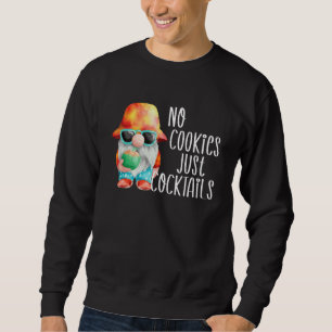 Beach Gnome No Cookies Tropical Christmas Summer Sweatshirt