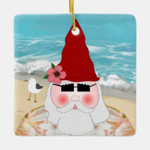 Beach Gnome Ornament
