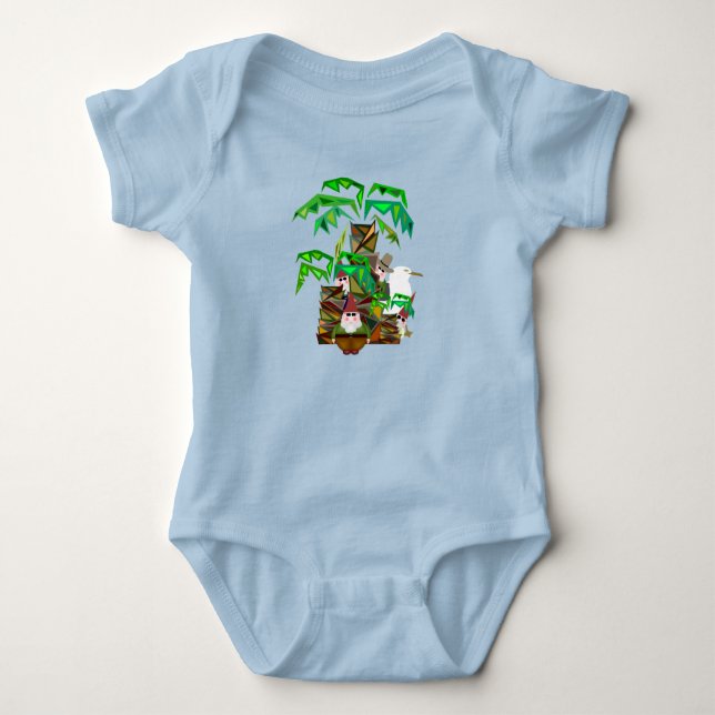 Beach Gnomes Baby Bodysuit (Front)