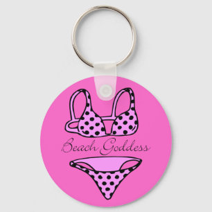 Beach Goddess Key Ring