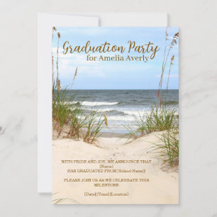 Beach Graduation Party Invitation