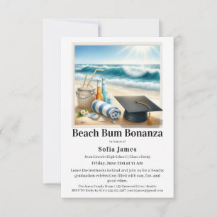 Beach Graduation Party Invitation
