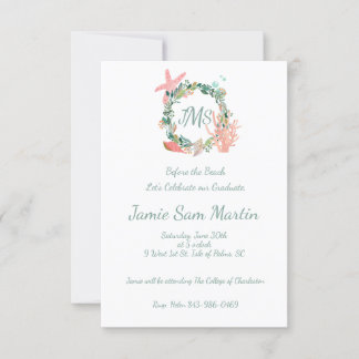 Beach Graduation Party Invite | Announcement 