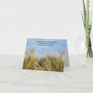 Beach Grass Sympathy Thank You Card