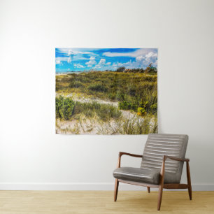 Beach Greens Tapestry