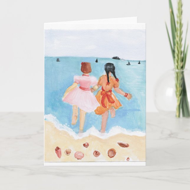 Beach Greeting Card (Front)