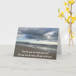 Beach Grey Day Thinking Of You Card