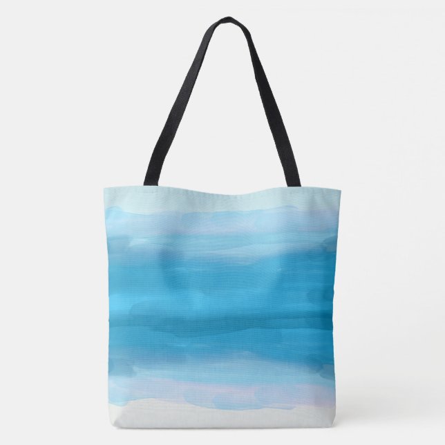 Beach Grocery Shopping Weekend Re-Useable Tote Bag (Back)