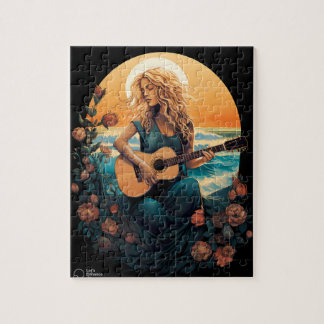 beach guitar jigsaw puzzle